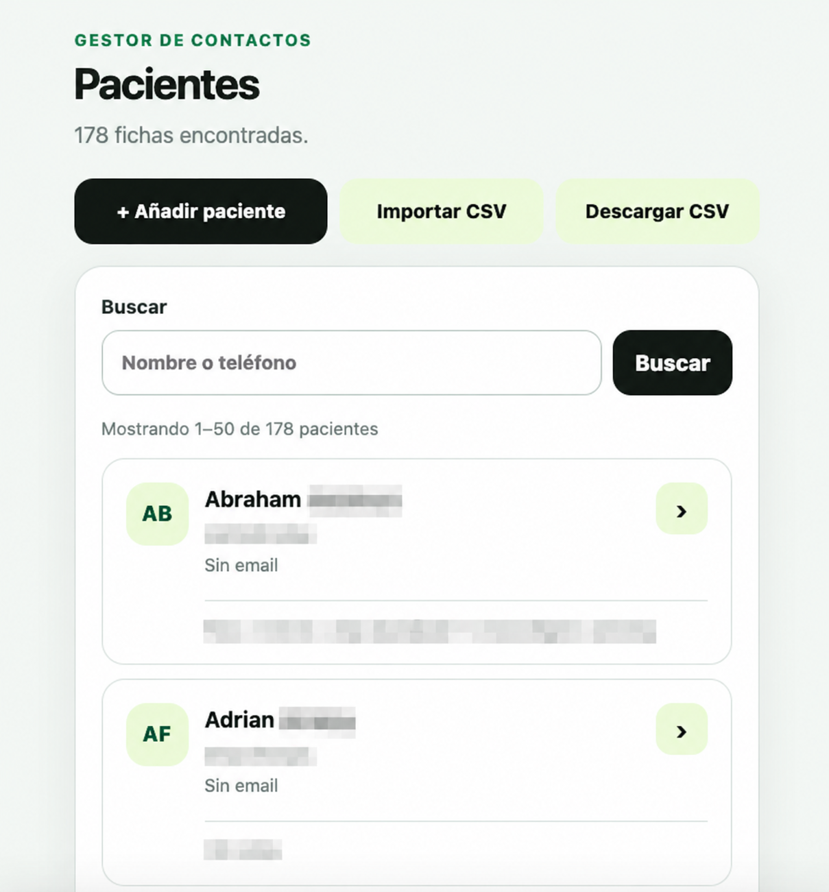 Base de datos de clientes del panel de SeeYouThere